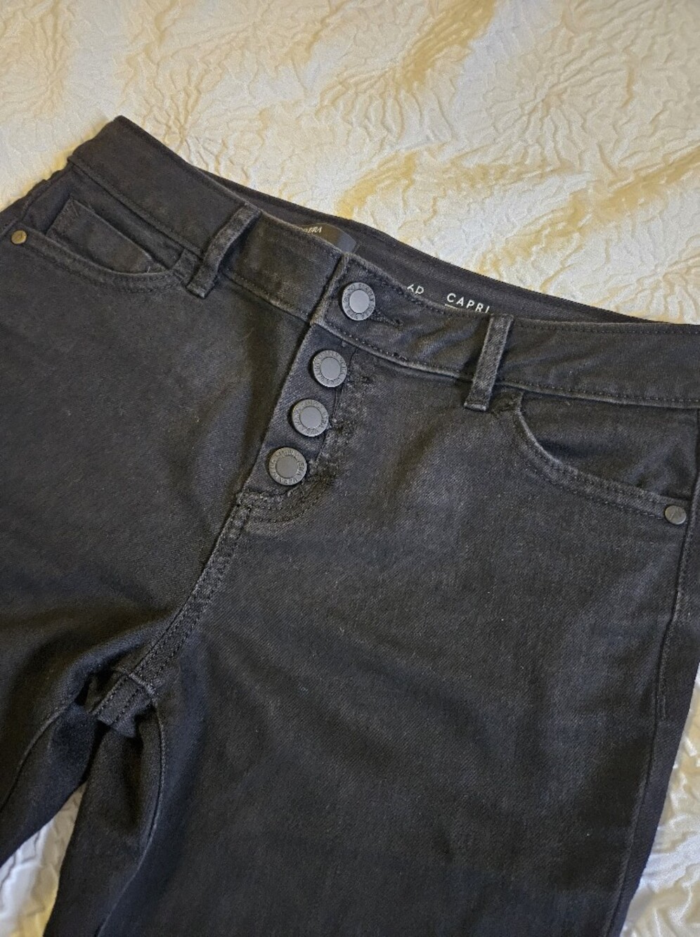 Simply Vera Vera Wang Black Skinny Men's Jeans with Button Fly